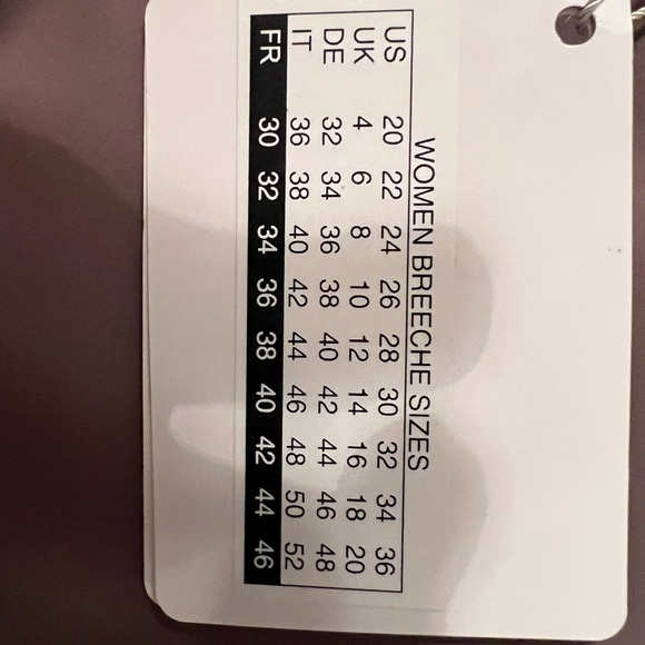 NWT Samshield taupe Mathilde equestrian breeches, size 24 - Picture 8 of 10